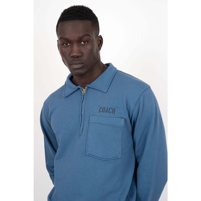 Fortela Felpa Yale Coach, Cotone, Indigo Uomo