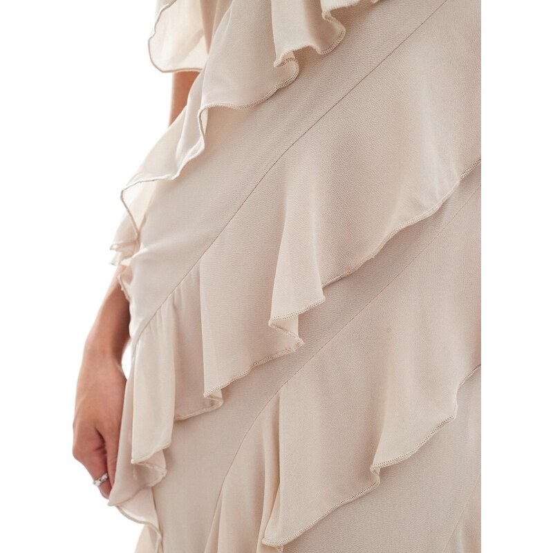 Abito da sera con volant da Donna in Nero | Alexander McQueen IT