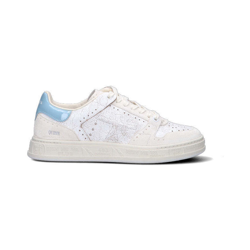 PREMIATA Sneaker donna bianca/azzurra in pelle SNEAKERS