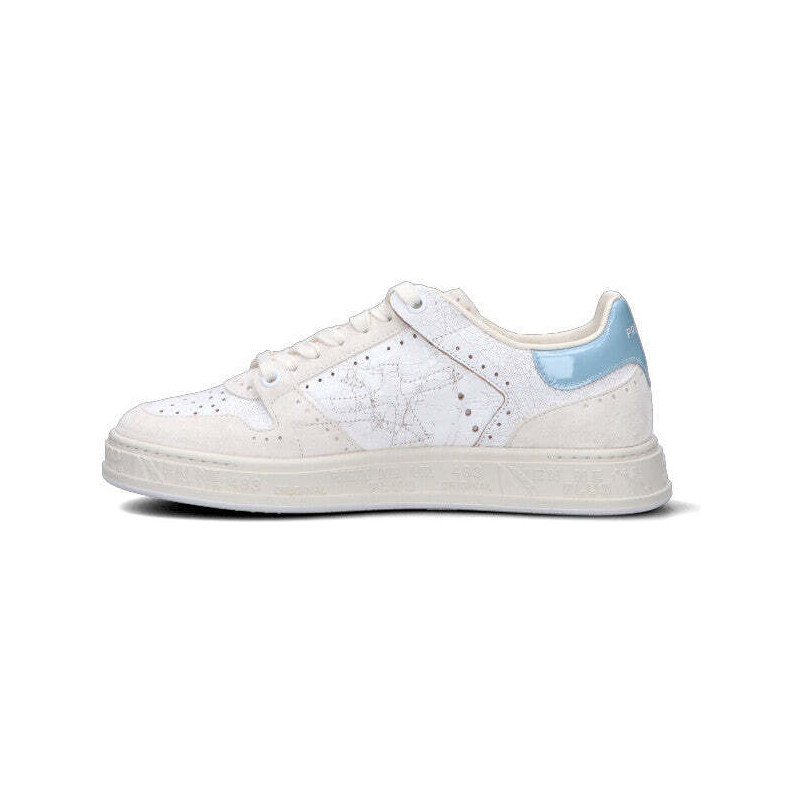 PREMIATA Sneaker donna bianca/azzurra in pelle SNEAKERS