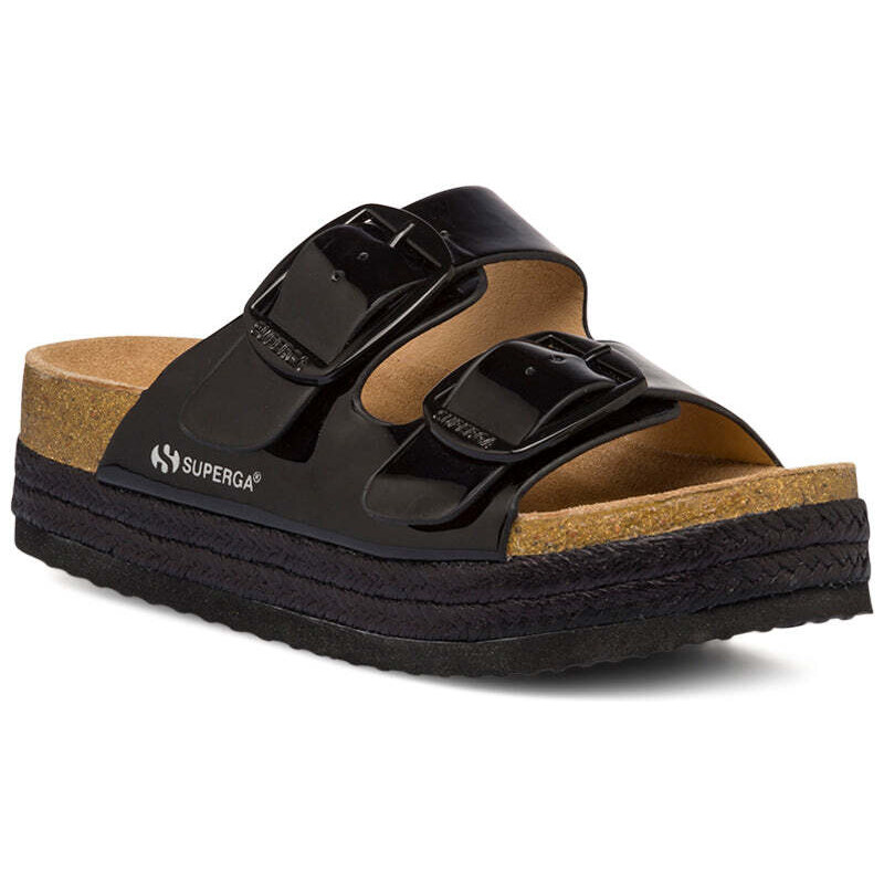 ciabatte-da-donna-nere-effetto-lucido-con-fibbie-superga-stileo-it