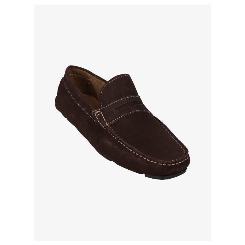Wild Land Mocassini Uomo In Pelle Scamosciata Marrone Taglia 40