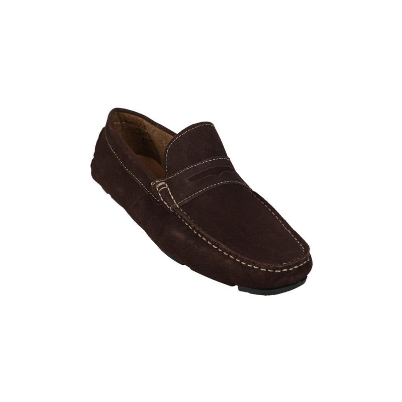 Wild Land Mocassini Uomo In Pelle Scamosciata Marrone Taglia 40