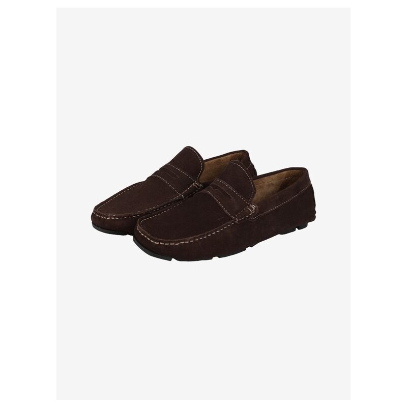 Wild Land Mocassini Uomo In Pelle Scamosciata Marrone Taglia 40