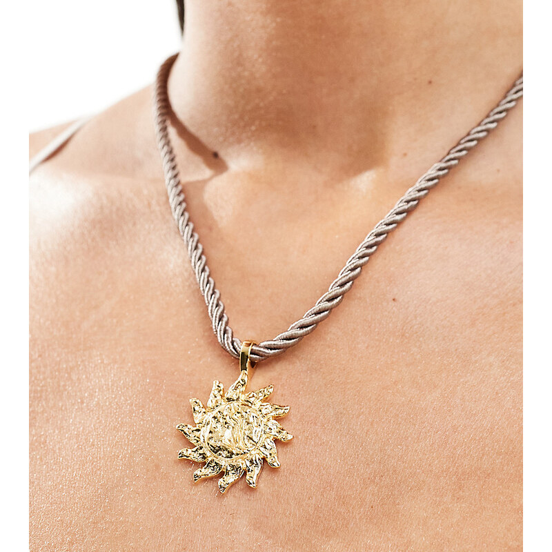 Collana A Catena Con Corda Hip-Hop Placcata In Oro 14k Da - Foto 11