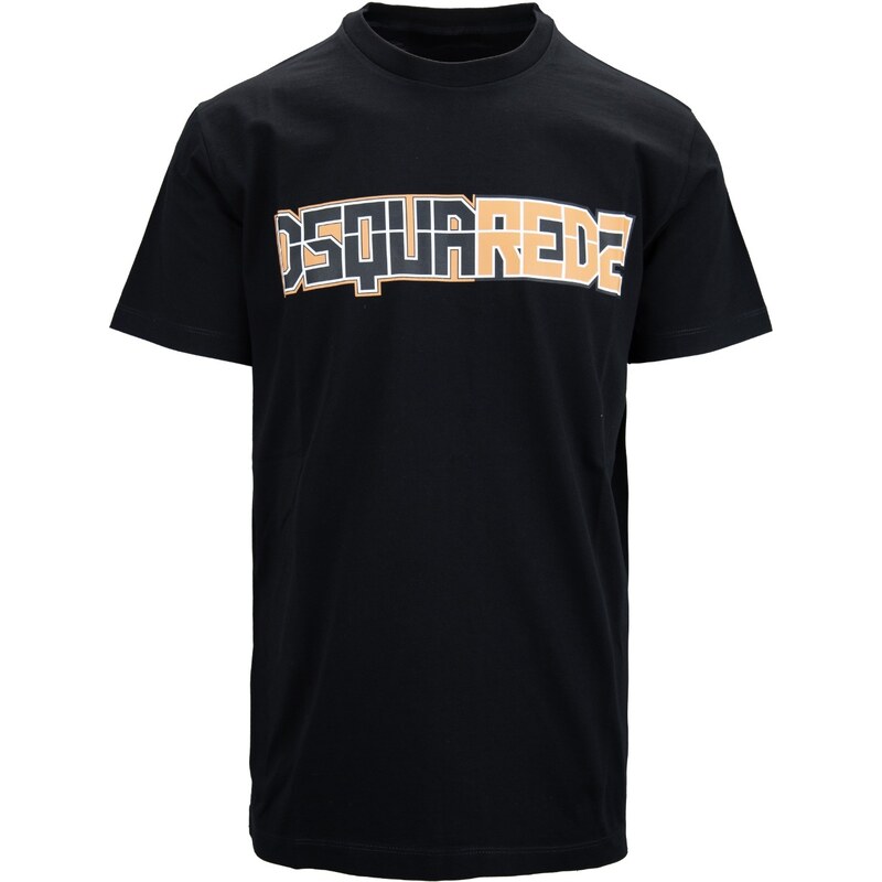 DSQUARED2 Cigarette Fit S71GD1303 900 T-Shirt-S Nero Cotone