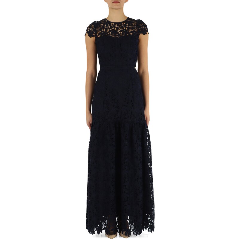 MARCIANO GUESS Abito lungo in pizzo macrame 4AMDA4GGK167036A GABL BLU SCURO Stileo
