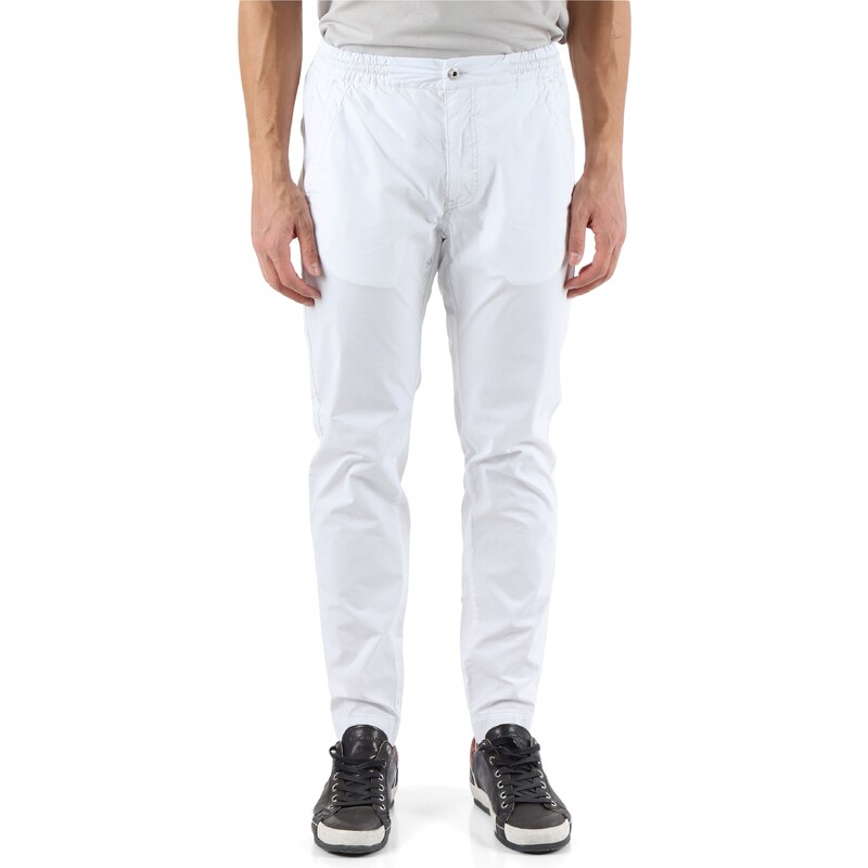 MURPHY NYE Pantalone EASY in cotone stretch 4AMUAP93400PL9034 A0003 BIANCO BIANCO 31 Stileo