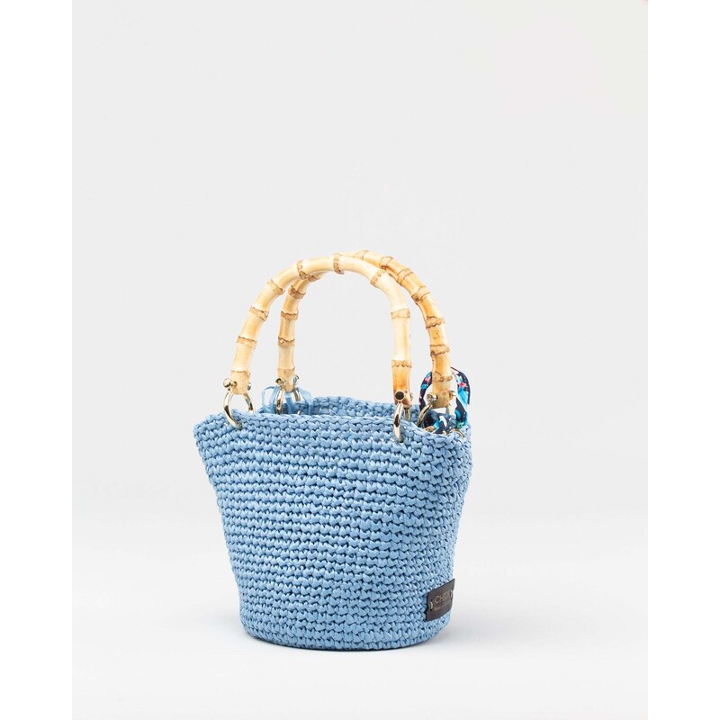 CHICA Minnie - Borsa a secchiello in rafia