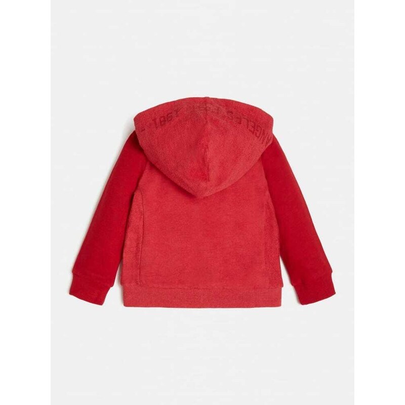 GUESS HOODED LS ACTIVE TOP FULL ZIP