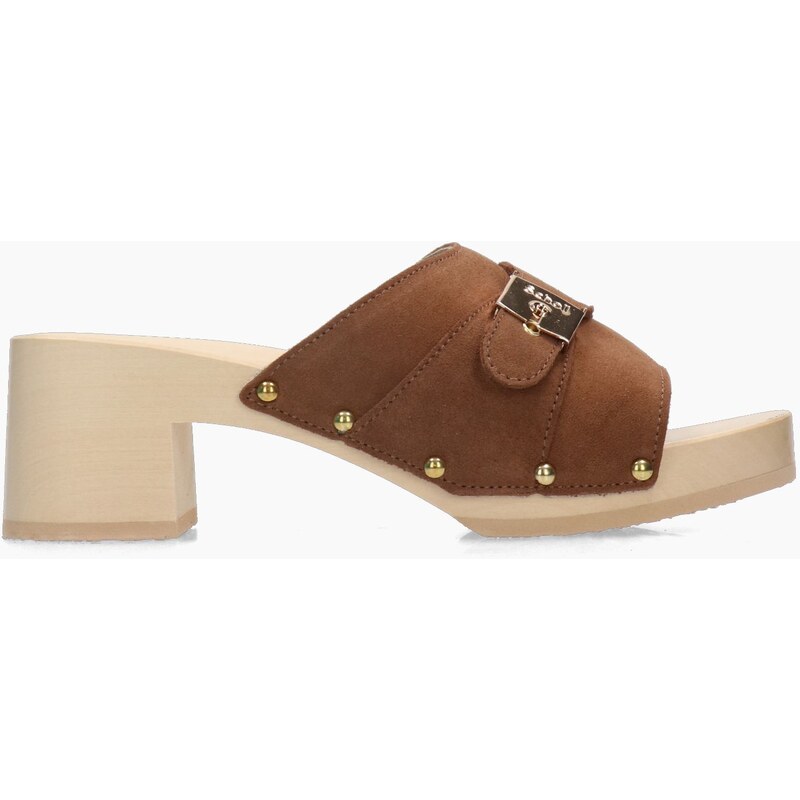 Donna Scholl Sl Pescura Margot Suede (Off White/Crème) - 33 Zoccoli Scholl