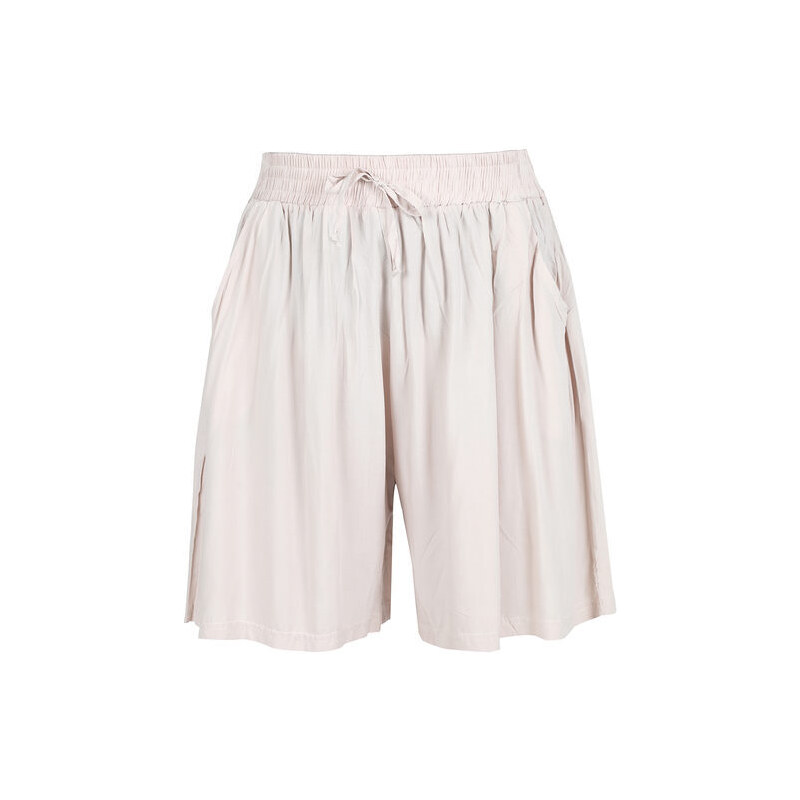 Solada Shorts Donna In Cotone a Gamba Larga Beige Taglia M/l