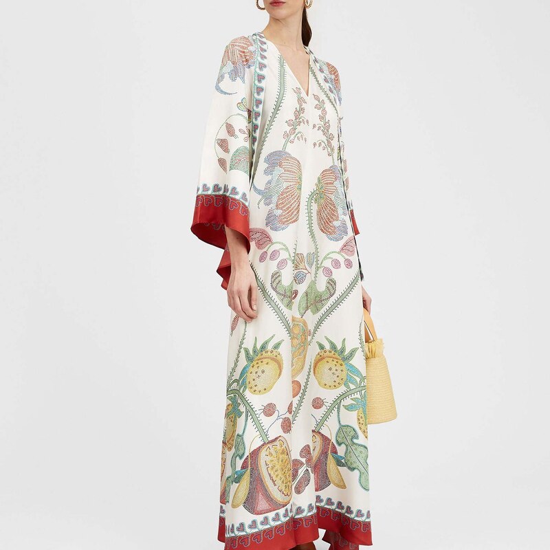 La DoubleJ Dresses gend - Magnifico Dress Grenadilla Placée Off White XS 100% Silk