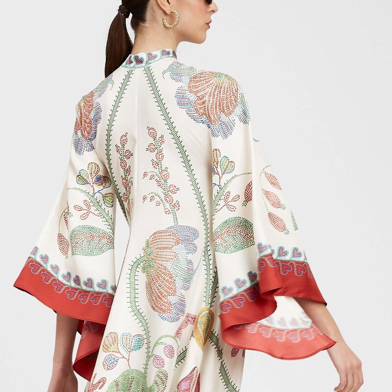 La DoubleJ Dresses gend - Magnifico Dress Grenadilla Placée Off White XS 100% Silk