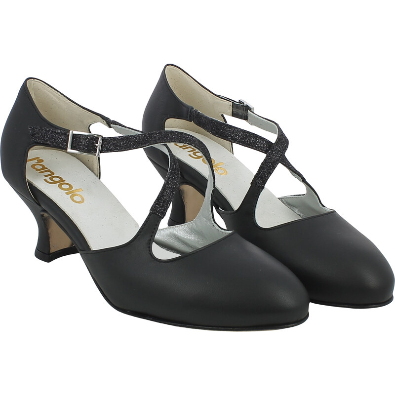 Stivali Con Zeppa Elyffany In Glitter Nero – Tacco 6 Cm, Cerniera Laterale – Donna, Festa E Ballo, 38.5 EU