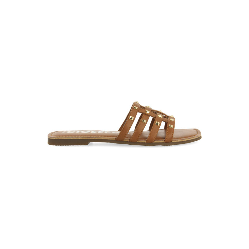 GIOSEPPO Labin Sandali Donna – Pelle Color Cuoio Con Borchie, Fodera In Pelle, Sottopiede Imbottito Sostenibile - 6