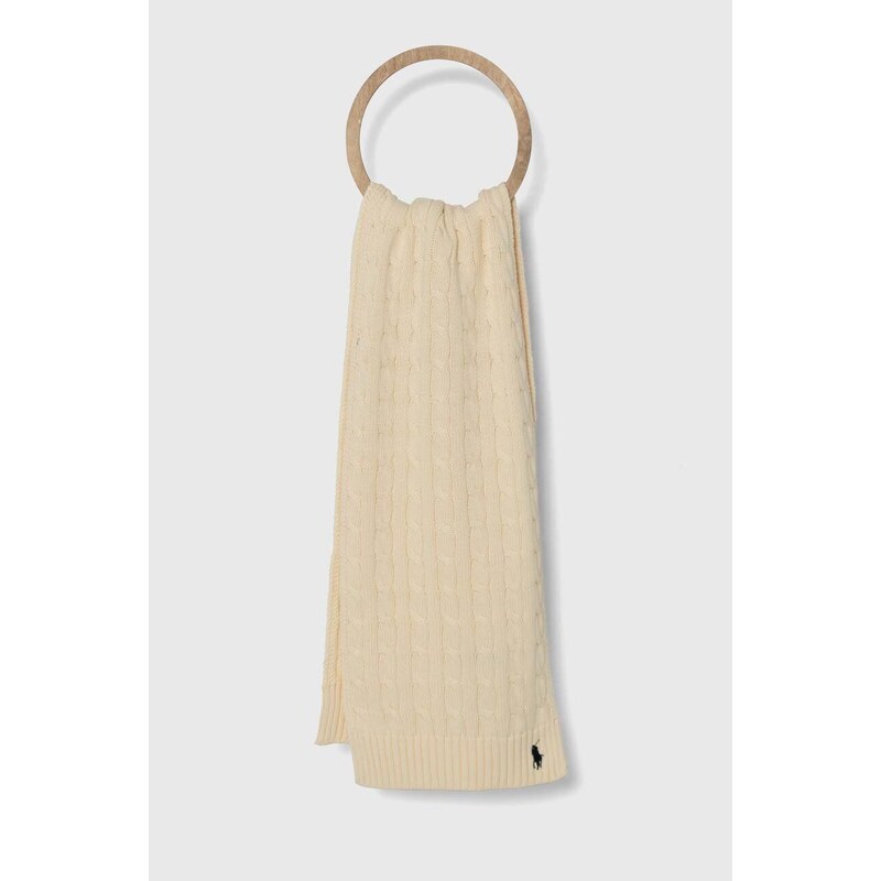 Polo Ralph Lauren sciarpa in lana bambino/a colore beige 455954638