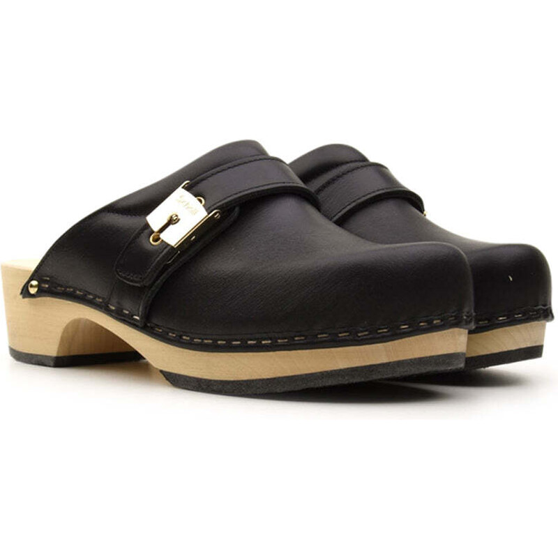 Scholl Albida Sabot Donna In Pelle - Comode Scarpe Con Chiusura A Strappo, Suola Sintetica, Tacco 2 Cm, Per Uso Quotidiano - 2