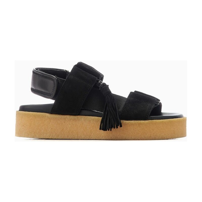 Clarks Elleri Plum: Sandalo Con Zeppa In Pelle Oliva – Donna - Modello 26171441