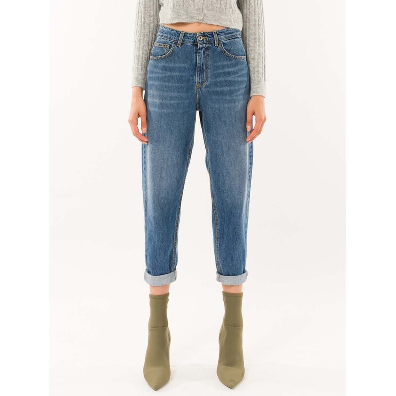 Kontatto Jeans Mum Fit Daiquiri Azzurro Pantaloni Jeans Woman AI24 promo