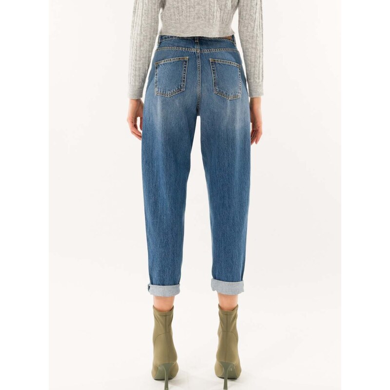 Kontatto Jeans Mum Fit Daiquiri Azzurro Pantaloni Jeans Woman AI24 promo