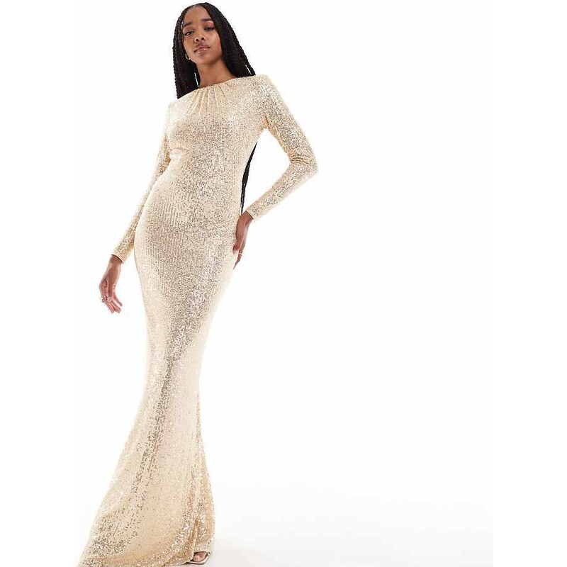 Dolcevita Michael Kors Abito Paillettes Jaded Rose Tall Vestito