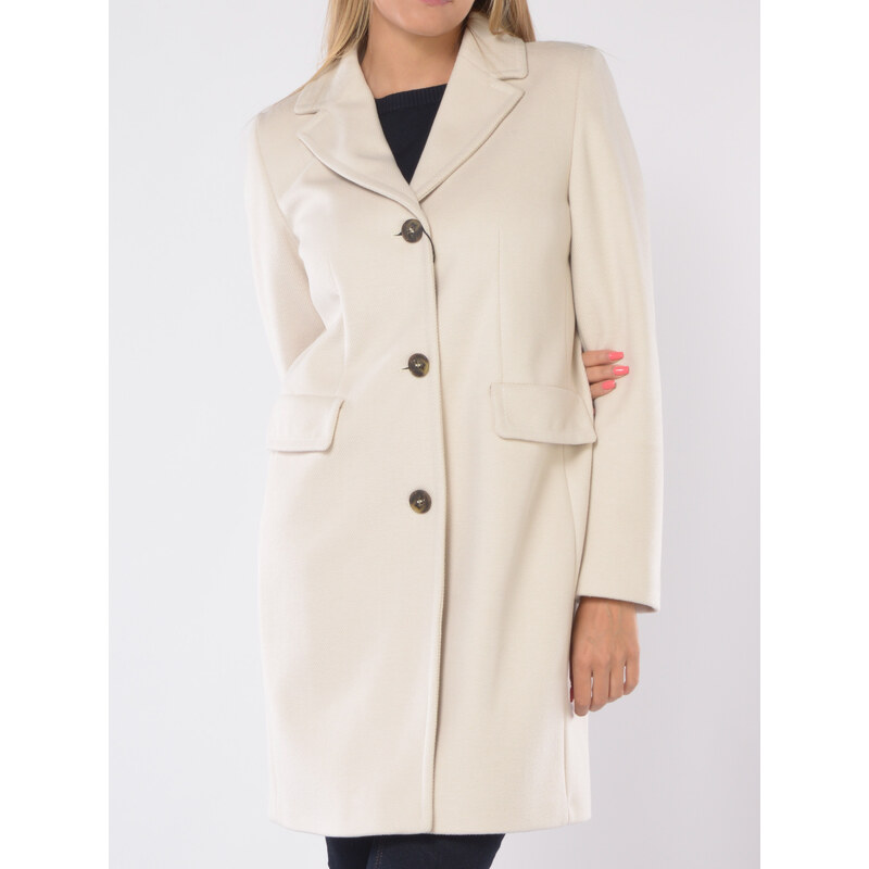cappotto da donna Emme By Marella microrigato a monopetto