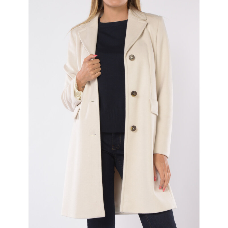 cappotto da donna Emme By Marella microrigato a monopetto