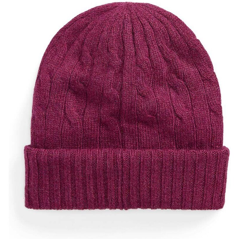 Polo Ralph Lauren berretto in lana colore violetto 455956315