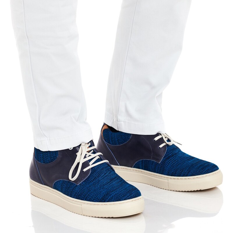 Neman Europe SL Masaltos scarpe con rialzo uomo modello Pesaro blu