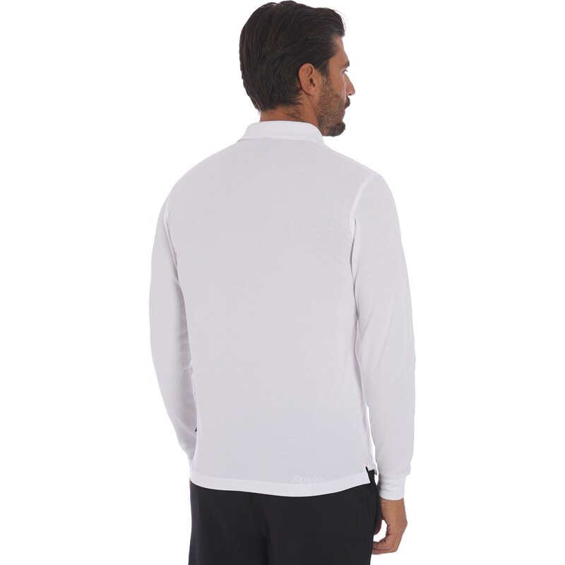 POLO SUN 68 SPORT MANICA LUNGA, Colore Bianco