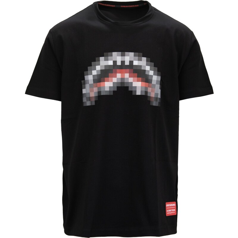 SPRAYGROUND Pixel Shark SP362BLK T-Shirt-XL Nero Cotone