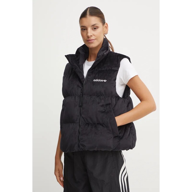 adidas Originals gilet in piuma Velvet Vest donna colore nero JE7217