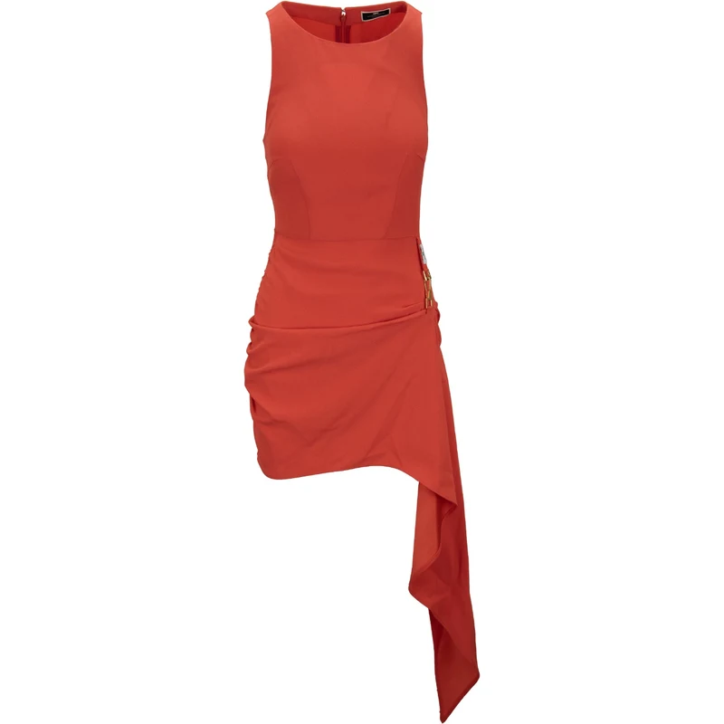 ELISABETTA FRANCHI AB58742E2 800 Dress-40 Corallo Acetato, Viscosa