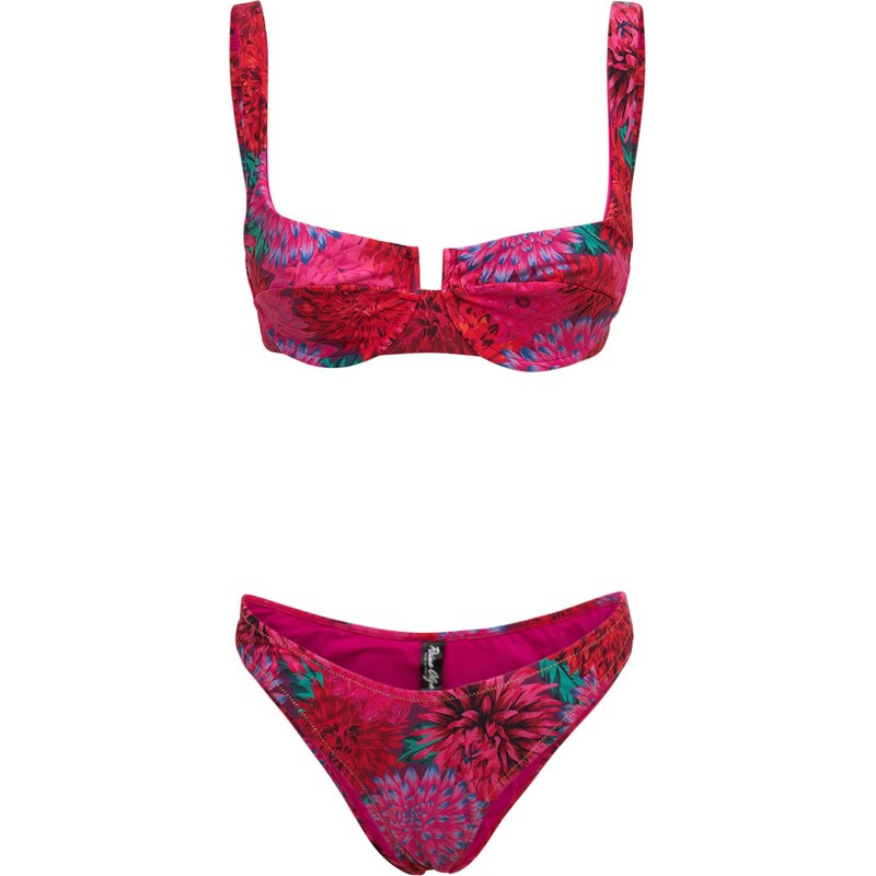 Bikini Lovable A Fascia Con Ferretto E Imbottitura Removibile - Reggiseno Shiny Colour Block Per Donna, Perfetto Per L'estate
