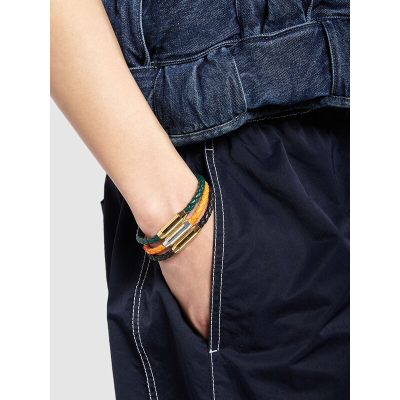 Bracciale In Pelle Intrecciata Con Girasole E Farfalla – Gioiello Vintage Boho Regolabile Per Donna - 3