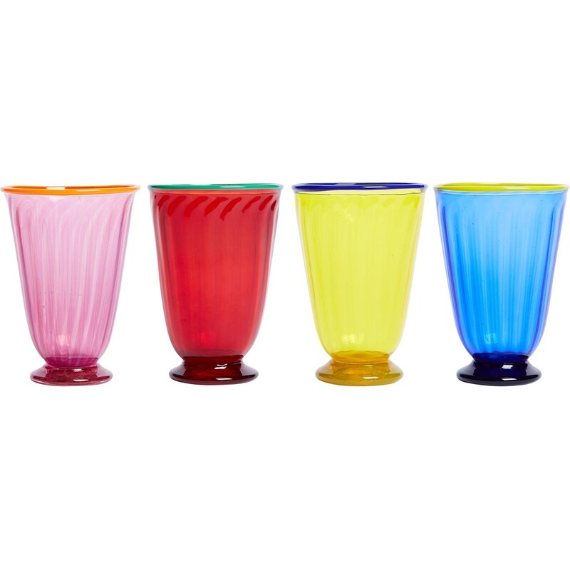 sagaform Picnic - Bicchieri per Prosecco, Set di 4 Pezzi, 1 set - Italia