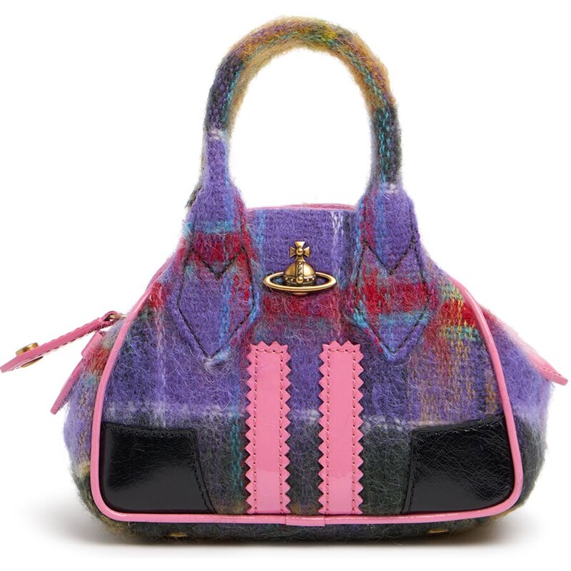 VIVIENNE WESTWOOD Borsa Mini Yasmin In Mohair Tartan