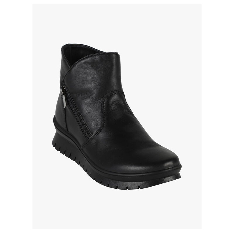 Igi&Co Stivaletti Donna In Pelle Con Zeppa Tronchetti Nero Taglia 35