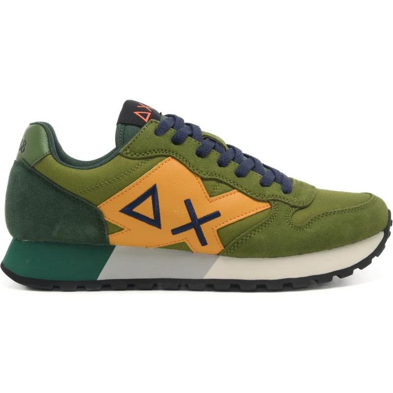 Sun68 Sneakers Da Uomo Jaki Solid In Tessuto Con Inserti In Camoscio sun68-sneakers-da-uomo-jaki-solid-in-tessuto-con-inserti-in-camoscio