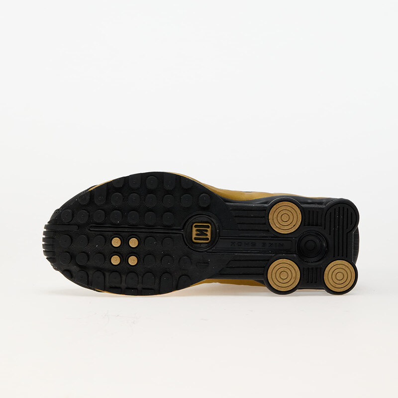 Nike W Shox R4 Black/ Metallic Gold-Metallic Silver