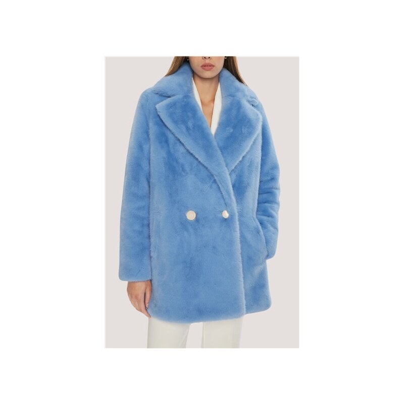 Denim Pellicce Ecologiche Fracomina Denim Pelliccia Ecologica