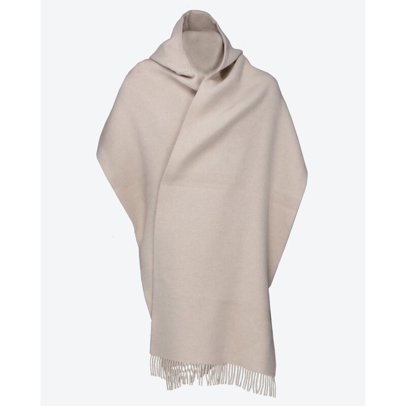 BRUNELLO CUCINELLI Sciarpa con cappuccio in lana e cashmere