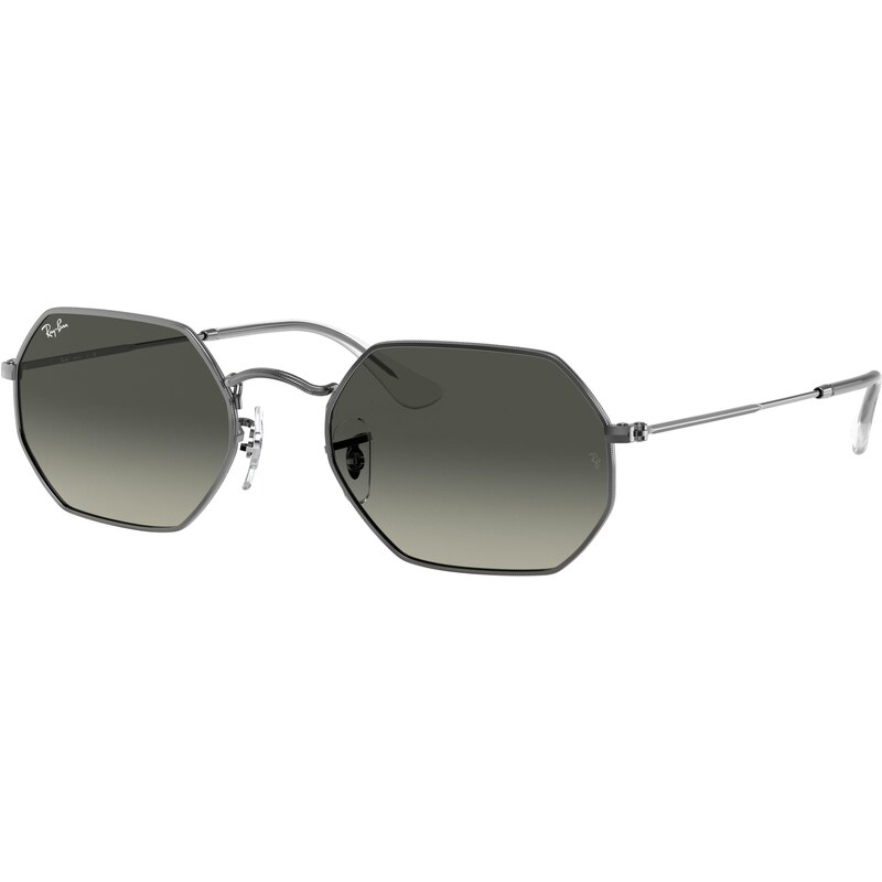 Ray - Ban Unisex RB3556N OCTAGONAL 004/71 Occhiali da sole Metallo Grigio Grigio Geometrica Normale Sfumato