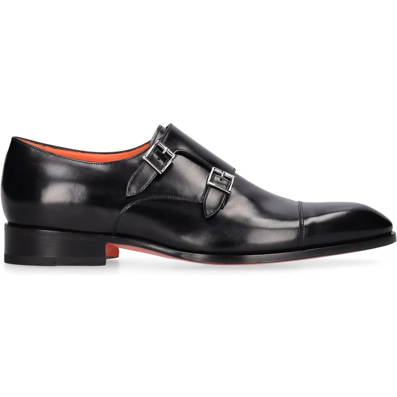 ANUFER Scarpe Monk Strap Uomo – Brogue In Microfibra Stile Britannico (Taglie UK5.5-11.5)