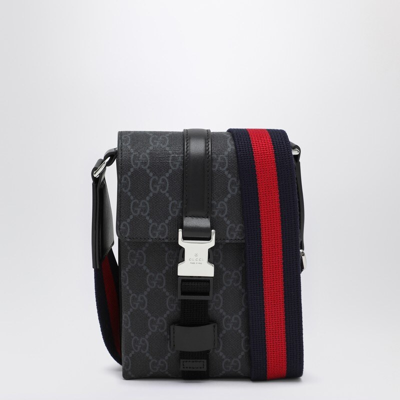GUCCI Borsa a tracolla mini in tessuto GG Supreme nero