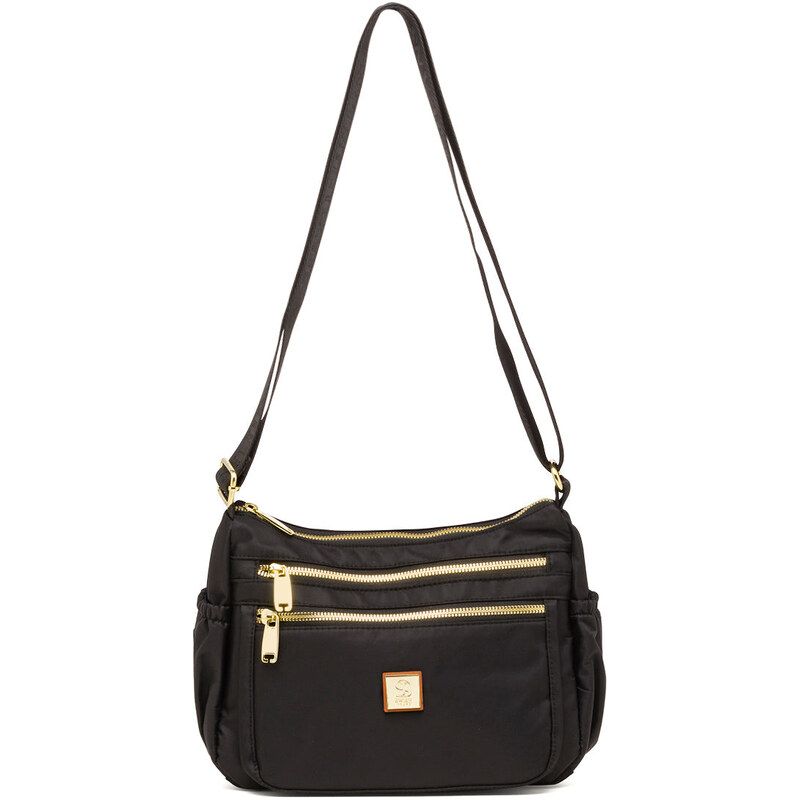 Borsa A Tracolla Donna In PU - Grande Capacità, 3 Modi, Colore Nero, Elegante - 3