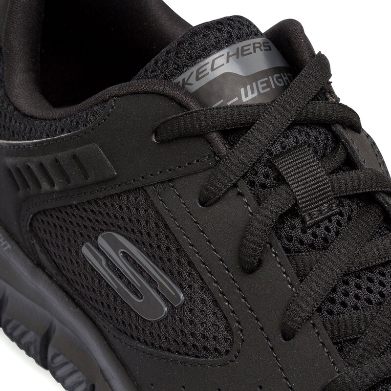 Scarpe da ginnastica nere da uomo in memory foam Skechers Track