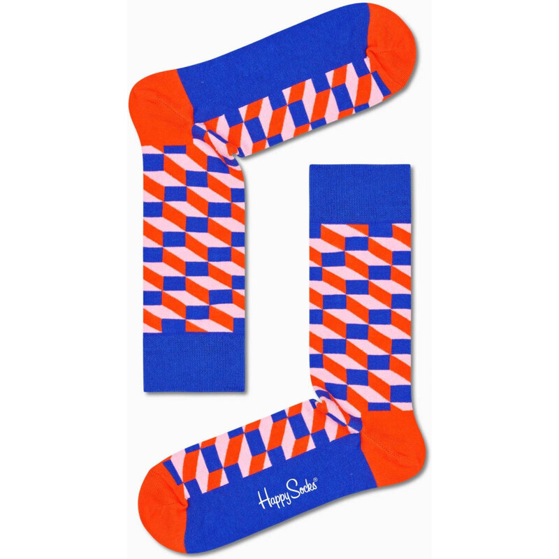 HAPPY SOCKS Calzini blu uomo Filled Optic Happy Sock's