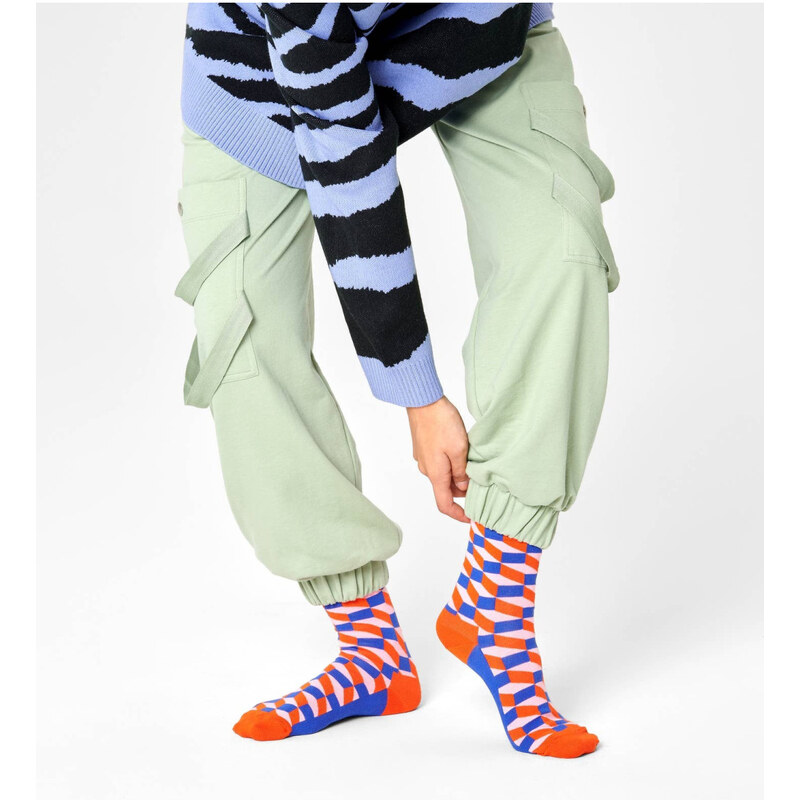 HAPPY SOCKS Calzini blu uomo Filled Optic Happy Sock's